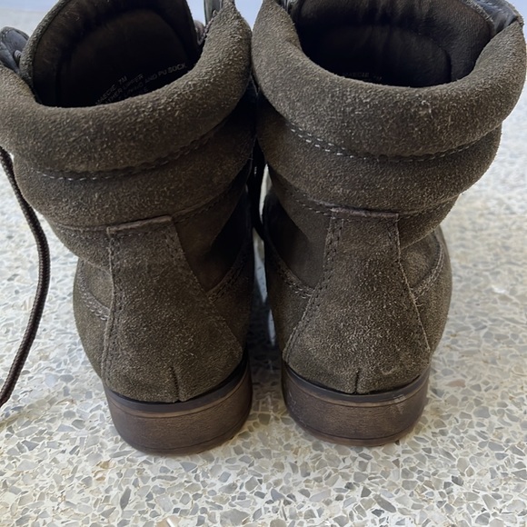 Steve Madden combat boots green olive color suede size 7 - Picture 3 of 7